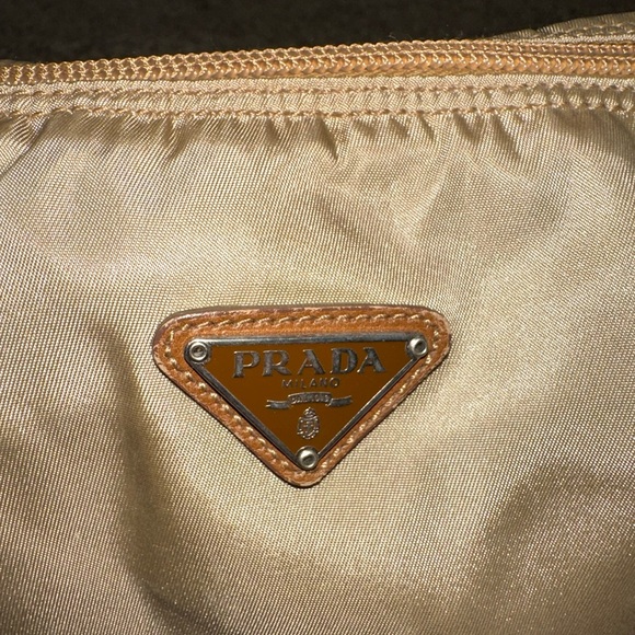 Prada Beige Nylon Cosmetic Pouch - Picture 3 of 13